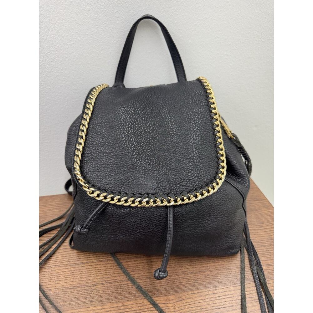 Rebecca Minkoff BRYN IBLACK Pebbled Leather Backpack (PU200THRIFTY